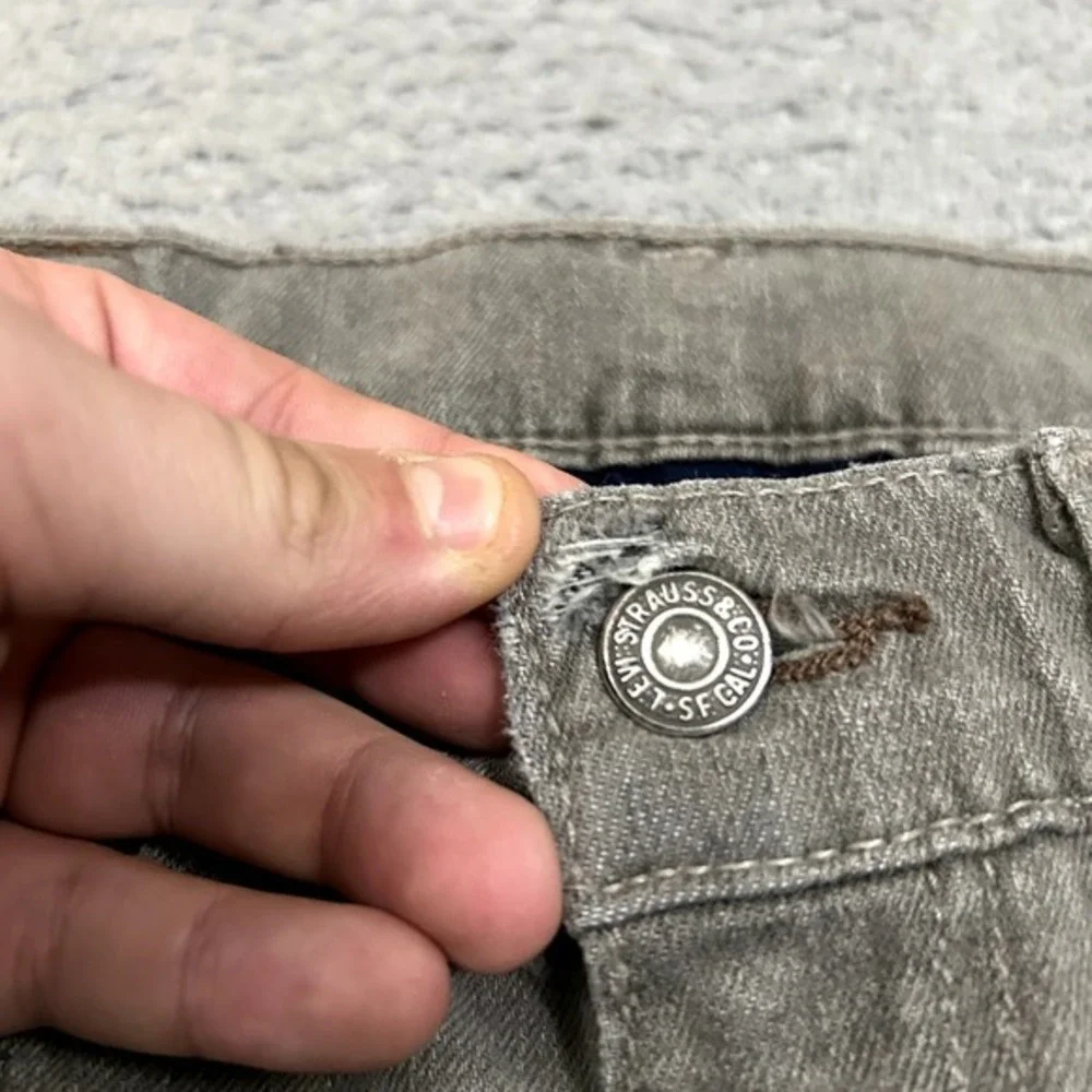 Levis Jeans Mens‎ 32x30 Gray Denim 511 Slim Straight Skinny American Stretch